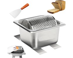 Roestvrijstalen Boterroller – 1.8L Boterverdeler Met Standaard – Duurzaam En Herbruikbaar – Efficiënt Keukengereedschap Voor Bakkerij – Maïs – Brood – Steak