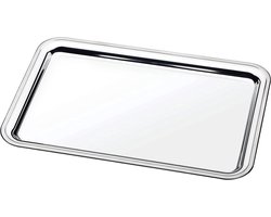 Roestvrijstalen dienblad - vaatwasmachinebestendig - 49 x 33 cm