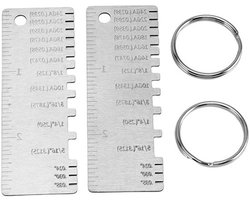 Roestvrijstalen Diktemeter - Precisie Meetinstrument - Metaal Bewerken - Nauwkeurige Meting - 16x6x25 cm - Zilver