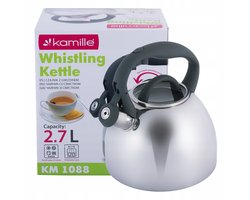 Roestvrijstalen fluitketel 2.7L voor inductie - Kamille