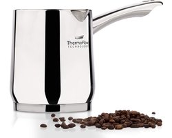 Roestvrijstalen Inductie Mokkapot 300 ml - Moderne Turkse Cezve Koffiepot met 3-laags stalen bodem (300 ml)