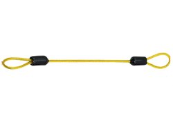 Roestvrijstalen Kabel - Draadkabel Staalkabel - Klimplanten Ondersteunen - Sterke Kernstructuur - 2 Meter - Geel