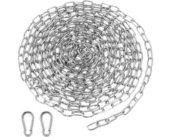 Roestvrijstalen Ketting van 3 mm, 3 Meter Lang, Geschikt voor Hangen en Bevestigen, Duurzame Metaal Ketting voor Huisdieren en Tuinaccessoires