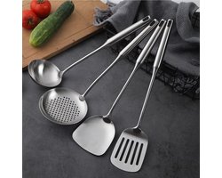 Roestvrijstalen Keukengerei Set - 4-delig - Vaatwasmachinebestendig - 304 RVS