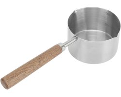 Roestvrijstalen Kleine Steelpan voor Gesmolten Boter en Saus - Boter- en Melkverwarmer - 200ML Sauspan