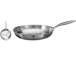 Roestvrijstalen koekenpan van 28 cm