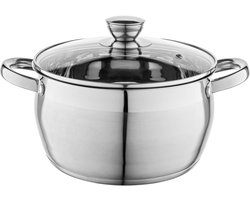 Roestvrijstalen Kookpan 4,8 l - Geschikt voor Inductie - 22 cm - Vaatwasmachinebestendig
