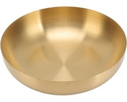 Roestvrijstalen mengkom voor soep, salades, fruit - Gouden slakom - Ideaal voor noedels, gekookt voedsel