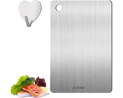 Roestvrijstalen snijplaat - duurzaam en multifunctioneel - 1 stuk - 29 x 20 cm