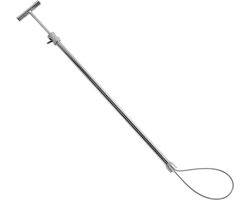 Roestvrijstalen Varkenshouder Catcher Pole met Rekbaar Handvat - Beste Varkensvangstinstrument .