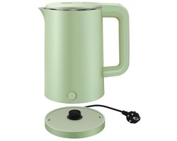 Roestvrijstalen Waterkoker - Kalkfilter - Automatisch Uitschakelen - 1,7 L - Groen
