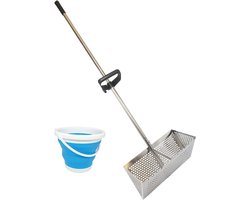 Roestvrijstalen Zandzeef met Inklapbaar Handvat voor Strand en Schelpen