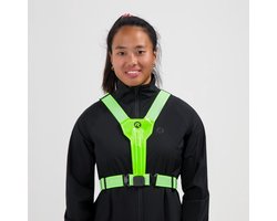 Rogelli Led Veiligheidsvest Usb Heren en Dames - Fluorgeel - One Size
