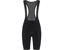 Rogelli Modesta Korte Fietsbroek Dames - Met Zeem en Bretels - Wielrenbroek - Zwart - Maat XL