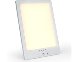 ROGI Daglichtlamp 10.000 Lux – LED Bureaulamp – 3 Lichtstanden – Ingebouwde Timer – Zonlichtlamp – Thuiswerken