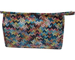 Rojafit Toilettas Groot - Missoni Ibiza Style ( Afmeting 29 x 8 x 18 cm.)