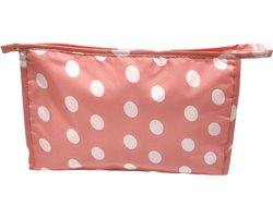 Rojafit Toilettas Groot - Pink Dots - afmeting 29 x 8x 18 cm.