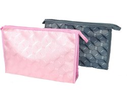 Rojafit - Toilettas - Groot - Rose Circles - Afmeting 29 x 8 x 19 cm.
