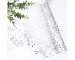 Rol van 29 cm x 9 m tule tafelloper, polyester gaas tafeldecoratie, metalen lintrol, geschikt voor feesten, verjaardagen, bruiloften, banketten, Kerstmis, doe-het-zelf verpakking (B)