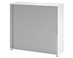 Roldeurkast - Esdoorn/Zilver - 120 x 40 x 110 cm - Beta 1733S