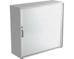 Roldeurkast - Grijs/Zilver - 120 x 40 x 110 cm - Beta 1733S