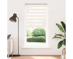 Rolgordijn 95 x 230 cm - marmer beige - duo-rolgordijn - traploze lichtregeling voor woonkamer - m-winkel