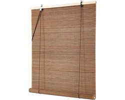 Rolgordijn Binnen - Natuurlijk Bamboe - Jaloezieën - Zonwering - Privacy - Balkon Restaurant - Keuken - Veranda - 90x180cm