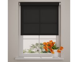 Rolgordijn Easy Lichtdoorlatend - Black - 40 x 190 cm