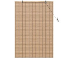 Rolgordijn | Jaloezie Anders Licht Bruin 100 x 160 cm Bamboe