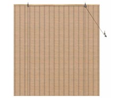 Rolgordijn | Jaloezie Anders Licht Bruin 140 x 160 cm Bamboe