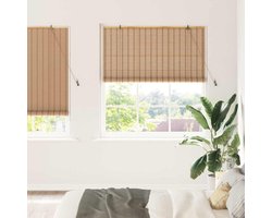 Rolgordijn | Jaloezie Anders Licht Bruin 140 x 220 cm Bamboe