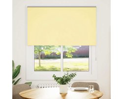 Rolgordijn | Jaloezie verduisterend 130x175 cm stofbreedte 126,6 cm geel