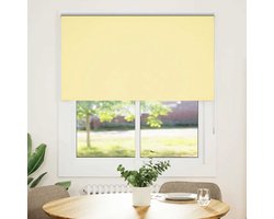 Rolgordijn | Jaloezie verduisterend 140x175 cm stofbreedte 136,6 cm geel