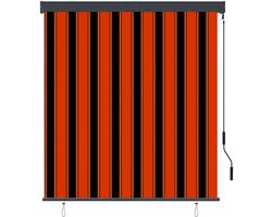 Rolgordijn | Jaloezie voor buiten 140x250 cm oranje en bruin
