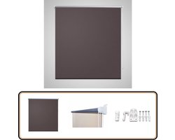 Rolgordijn Verduisterend - 40x100 cm - Koffie Verduisterend Rolgordijn - Blackout Gordijn - Kamerdecoratie - Slaapkamer Decoratie - Woonkamer Decoratie