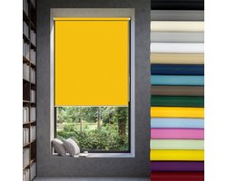 Rolgordijn Verduisterend 45 x 140 cm Vensterrolgordijn Klemrolgordijn, Zonwering, Rolgordijn Polyester, zonwering 100% verduistering voor tuin, terras, vensterdeur, Oranje