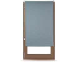 rolgordijn verduisterend - 60 x 165 cm - stof 56 cm - zonder boren - grijs