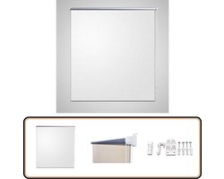Rolgordijn Verduisterend - 60x120 cm - Wit Verduisterend Rolgordijn - Blackout Gordijn - Lichtwerende Gordijnen - Thermo Rolluiken - Kamerdecoratie