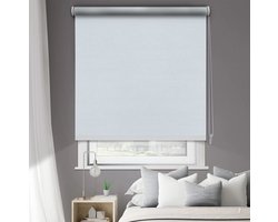 Rolgordijn - voile mesh - zonder boren — Madécostore - B 52 cm x H 170 cm.