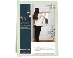 Rolgordijn voor glazen deuren - Privacy en verduistering, op maat snijden (60 x 110 cm, crème)