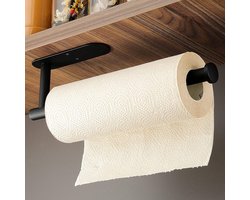 Rolhouder - Keukenrolhouder - Rvs Model Zwart - 12,2 Inch Draad - 1 Stuk - Geschikt voor Tegel en Hout