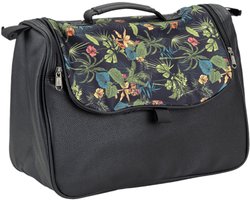 Rollatortas skai leer met bloemenprint en ritssluiting