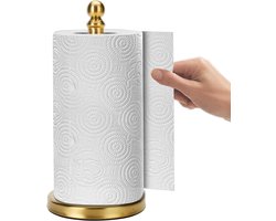 Rollenhouder - Keukenrolhouder - Foliehouder - Keukenrolhouder Hangend - Papierrolhouder - Foliesnijder - Foliedispenser - Papieren handdoekhouder - Goud