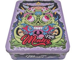 Rolling tray opberg box giftset(psychedelic thema), metalen opbergdoos,Dienblad, accessoire set, asbak metaal, grinder plastic, clipper aansteker, cadeau set, opbergset, accessoires box