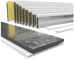 Rolluikkastdeksel met isolatie - Revisieklep rolluik Luikdeksel - Energiezuinig wonen - 20mm isolatieschuim - 100 cm x 22 cm - Wit