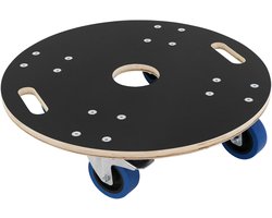 Rolplank Meubelwagen rond Ø 57 cm gemaakt van multiplex met parkeerrem Laadvermogen 800 kg