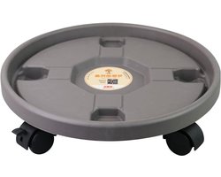 Rolplantenstandaard - Plantendrijver met wielen - Verplaatsen van planten - Stevig dik materiaal - 30 cm diameter