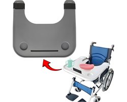 Rolstoeltafel - Rolstoel tafel - Rolstoel Accessoires - Werkblad voor Rolstoel - GRIJS - Eettafel voor Rolstoel