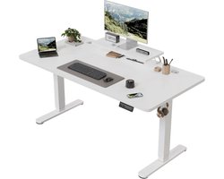 Rolu Elektrisch Bureau – Zit Sta Bureau – 120 x 60 CM – Ergonomisch Bureau – Geheugenfunctie – Metaal – Kantoor