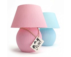 Rolze en blauwe Flint tafellamp